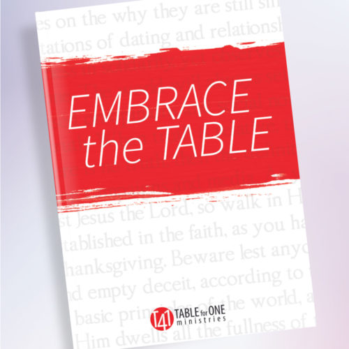 Table for One Ministries - Ministry for Singles and Leaders to Singles - Logo - Be Complete In Christ - singles ministry resources - single adults ministry resources - Single adult bible study - single adult bible studies - Cover